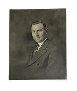 Vtg 1920s 30s Handsome Man Studio Portrait Photo Original 7.5x9.5 Lex Ky... - $14.25