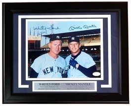 Mickey Mantle Whitey Ford Unterzeichnet Eingerahmt 8x10 New York Yankees Fot JSA - £542.75 GBP