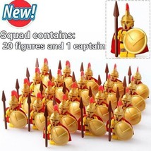 21Pcs/set Spartans Warriors Army The 300 Battle of Thermopylae Minifigures Toys - £26.47 GBP