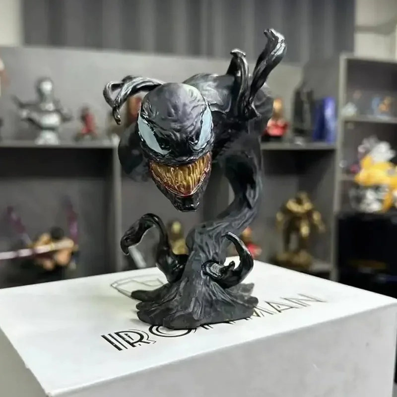 Marvel Venom Anime Figure Customized Model Dolls Resin Action Figurine - £37.46 GBP