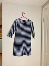 Gap Womens Sz M Striped 3/4 Sleeve Dress Knee Length  - £9.67 GBP