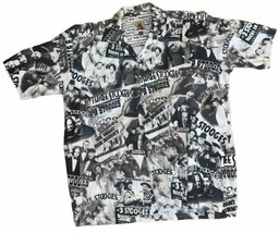 Vintage Max Boxxer Shirt Mens M 3 Stooges Button Up Comedy Made In USA - £20.13 GBP