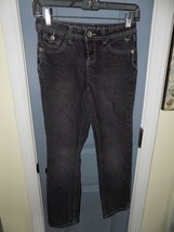 Justice Jeans Black Simply Low Size 10 Girl&#39;s EUC - £13.97 GBP