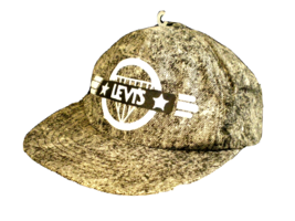 Levi&#39;s Vtg 70s/80s Usa Made Humphreys Black Acid-Washed Denim Jeans Hat Cap New! - £34.57 GBP