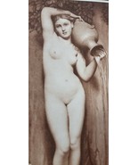 Antique Ingles LA SOURCE Print BRAUN &amp; CIE Nude Litho Photogravure MATTE... - £17.43 GBP