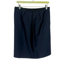 NWT Womens Size 6 Calvin Klein Collection Grosgrain Pure Wool Knee-Length Skirt - £72.58 GBP