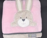 Blankets and Beyond Bunny Baby Blanket Rabbit Plush Sensory Ears Easter - £17.57 GBP