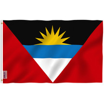 Anley Fly Breeze 3x5 Foot Antigua and Barbuda Flag -  Antiguan Barbudan ... - £6.22 GBP