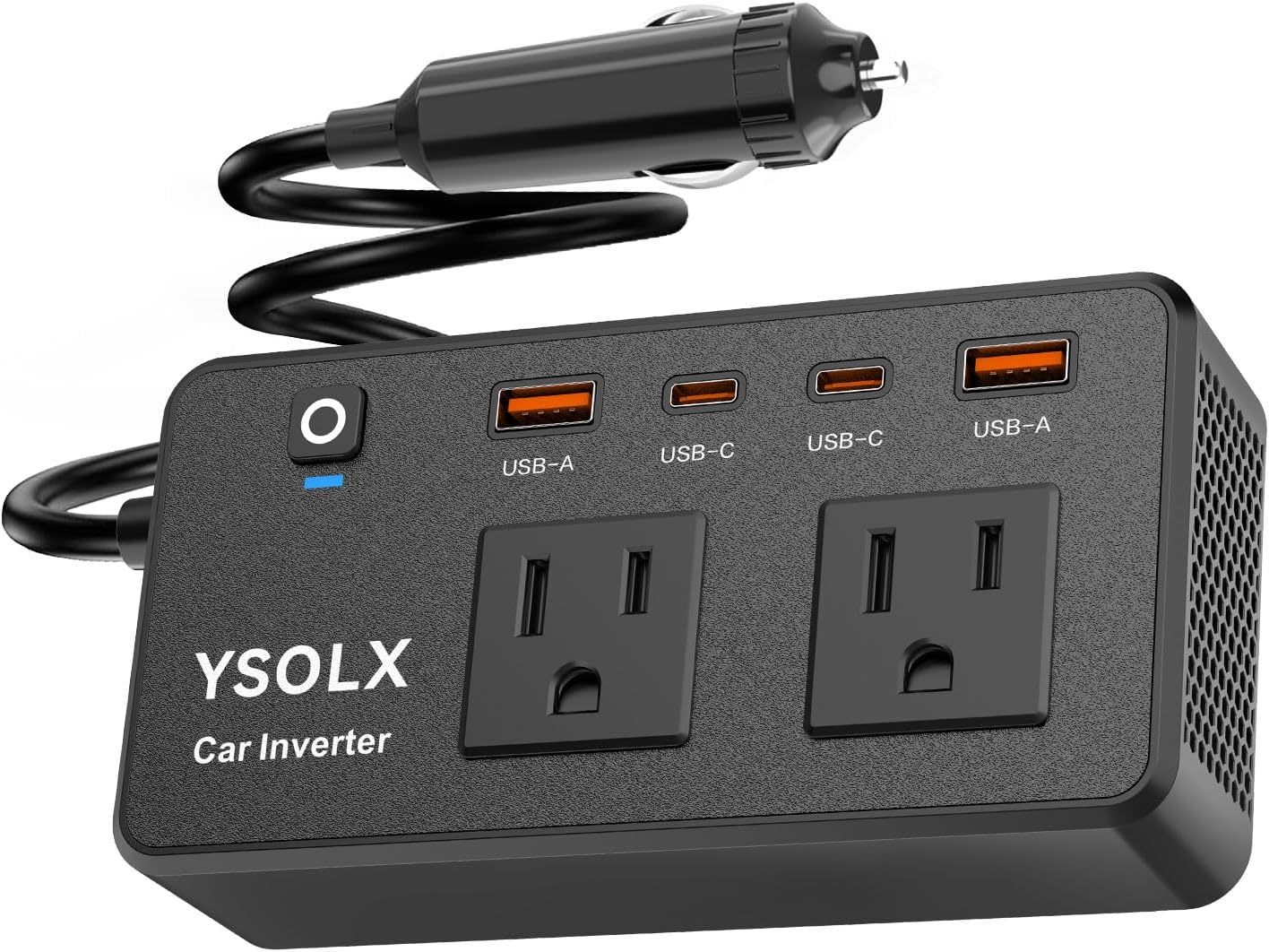 300W Car Power Inverter - Ysolx Dual Dc 12V To 110V Ac Car Outlet, Phones - $33.93