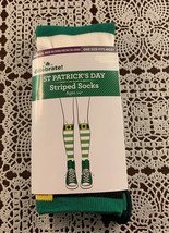 Ladies Striped Leprechaun Design Knee Socks Saint Patricks Day Attire Br... - £9.54 GBP