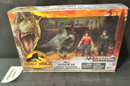 Jurassic World Dominion Extreme Damage: OWEN, RAIN, BLUE 3 Figures Pursuit Pack! - £19.36 GBP