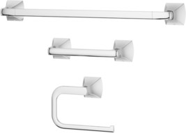 Pfister Bruxie 3-Piece Bathroom Hardware Set With Towel Bar, Towel, Btbb... - £66.35 GBP