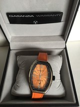 Montres De Luxe Watch Estremo Ladys Steel orange Dial Date EXL A 8304 new - £359.44 GBP