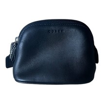 Coach Vintage Black Leather Cosmetic or Coin Pouch - £69.68 GBP