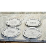 Black and White Plaid Side /Salad/Desert Plates 8 in. Set Of 4-Royal Nor... - £39.65 GBP