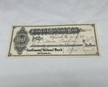 1909 Farmer&#39;s &amp; Merchant&#39;s Bank Check #20345 Continental National Bank  ... - $11.88