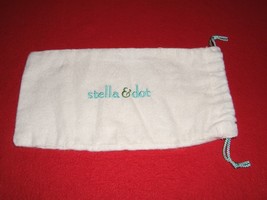 Stella &amp; Dot Drawstring Fabric Protective Bag 11&quot; x 5 1/2&quot; (New) - £6.19 GBP