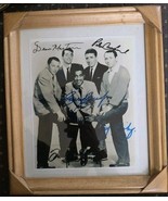 FRANK SINATRA &amp; DEAN MARTIN &amp; SAMMY DAVIS JR. Signed 8x10 RP Photo Rat P... - $1,340.48 MXN