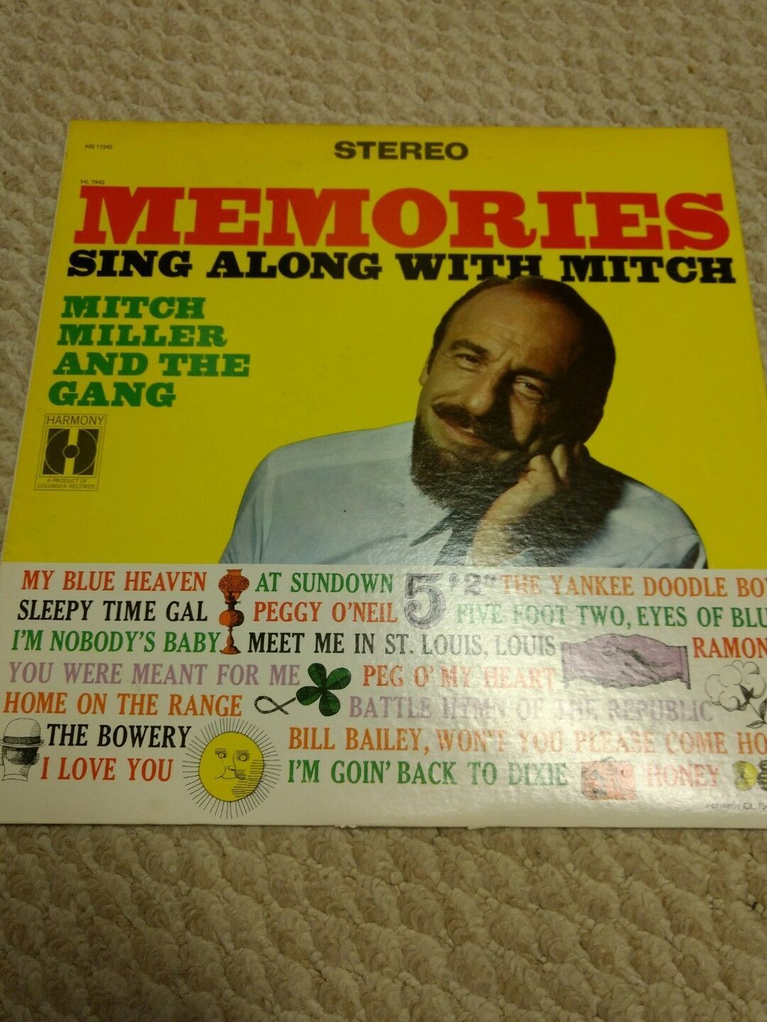 MEMORIES Sing Along With Mitch Miller and the Gang Columbia CL 1542 33rp... - $10.00