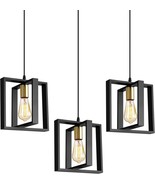 9MMML Black Pendant Lights Kitchen Island Set of 3, Farmhouse Hanging La... - $1,381.05 MXN