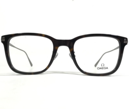 Omega Eyeglasses Frames OM 5005-H 052 Brown Tortoise Silver Square 54-22-145 - £95.48 GBP