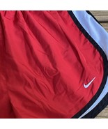 Nike Dri Fit Athletic Shorts Tempo Running Built In Brief  Womens M Red ... - £9.04 GBP