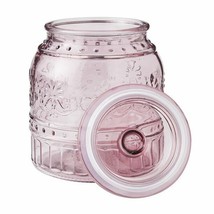 Pioneer Woman &quot;Cassie&quot; ~ Rose Embossed Glass ~ Jar/Canister ~ Medium ~ 5... - £23.54 GBP