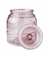 Pioneer Woman &quot;Cassie&quot; ~ Rose Embossed Glass ~ Jar/Canister ~ Medium ~ 5... - $29.92