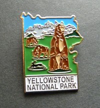 Wyoming Montana Idaho Yellowstone Bears National Park Pin Badge 1 Inch - £4.25 GBP
