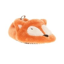 Walmart Brand Infant Girls Orange Fox Slippers Shoes Size 3 New - $8.98