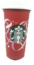 50TH STARBUCKS CHRISTMAS RED RIBBON 2021 HOLIDAY 16 OZ CUP WITH LID - $144.52 MXN
