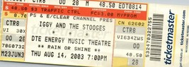 Iggy Pop &amp; The Stooges Concert Ticket Stub August 14 2003 Clarkston Michigan - £11.08 GBP