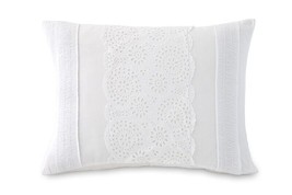 1 Dkny Pure Romance Eyelet Standard Sham White Nip - £43.54 GBP