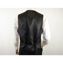 Men's Q Brand Formal Tuxedo Vest Tie and Hankie Satin #10 plain Gold image 5