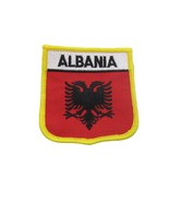 AES Albania Albanian Letters Country Flag Wholesale lot of 3 Iron On Patch - $4.71 CAD