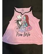 Nightmare Before Christmas Tank Top Jack &amp; Sally True Love Disney L 12-1... - $12.55