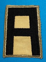 Circa 1920’s–1942, Us Army, 1st Army, Ssi, Patch, On Tan Twill, Vintage - £15.56 GBP