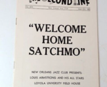 Louis Armstrong 1965 Concert Program New Orleans Loyola U Field House Sa... - $74.20