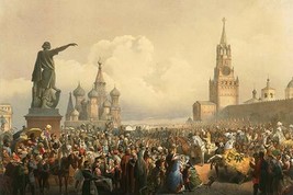 Announcement of the Coronation in Red Square by Vasily Timm #2 - Art Print - £17.32 GBP+