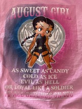 Womens Betty Boop August Girl Cotton Pink T Shirt sz 6XL - $365.00 MXN