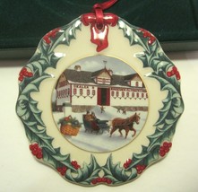 Longaberger Collector&#39;s Club Christmas Ornament 1999 Riding Through The Snow - £14.15 GBP