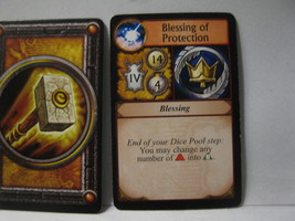 2005 World of Warcraft Board Game piece: Paladin Card - Blessing of Prot... - $1.00
