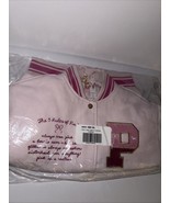 Brand New PINK x LoveShackFancy Reissued Boyfriend Varsity Jacket Size X... - €509,81 EUR