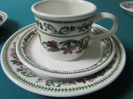 Compatible with PORTMEIRION Compatible with England Cup Saucer Trio Botanical Fl - £46.82 GBP+