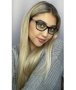 New Versace Mod. 3212-B Black 54mm Cat Eye Women's Eyeglasses Frame Ital... - $169.99