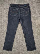 BandolinoBlu Jeans Womens 8 Petite Blue Denim Straight Leg Ankle Mid Ris... - $21.99