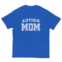 Autism Mom Awareness T-Shirt Sports Mother Autistic Men&#39;s classic tee T-Shirt - £17.56 GBP