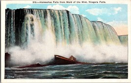Vtg Postcard, Horshoe Falls, for Maid of the Mist, Niagara Falls, NY - $5.84