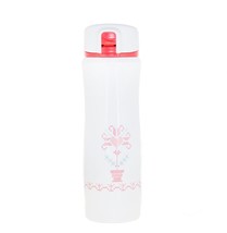 Starbucks White Red Stitch Criss Cross Embroidery Stainless Steel Tumbler 16OZ - £102.63 GBP