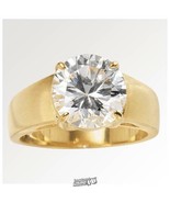 Women&#39;s CZ Solitaire Ring Gold 9 - €57,92 EUR
